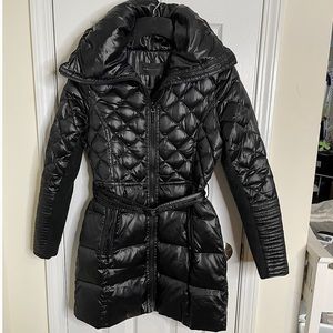 BCBG MAX AZRIA Black Down Puffer Coat